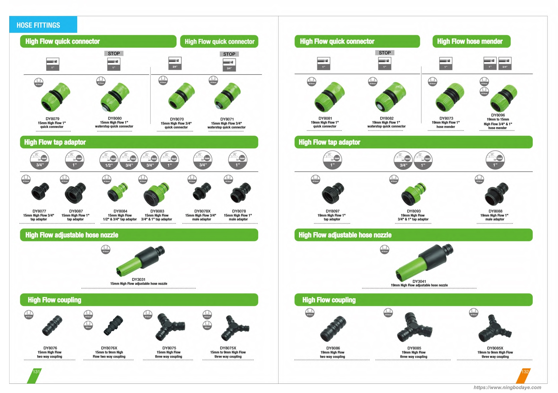Catálogo PDF de aspersores de agua